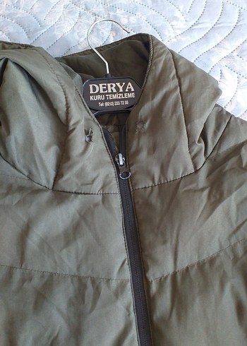 Gri Kadın Midi Kışlık Fermuarlı Mont - Görsel 3