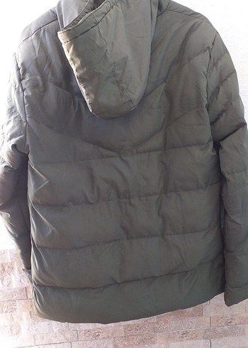 Gri Kadın Midi Kışlık Fermuarlı Mont - Görsel 2