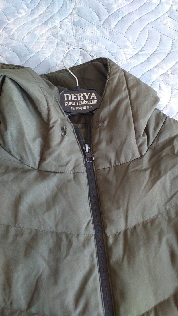 Gri Kadın Midi Kışlık Fermuarlı Mont - Görsel 3