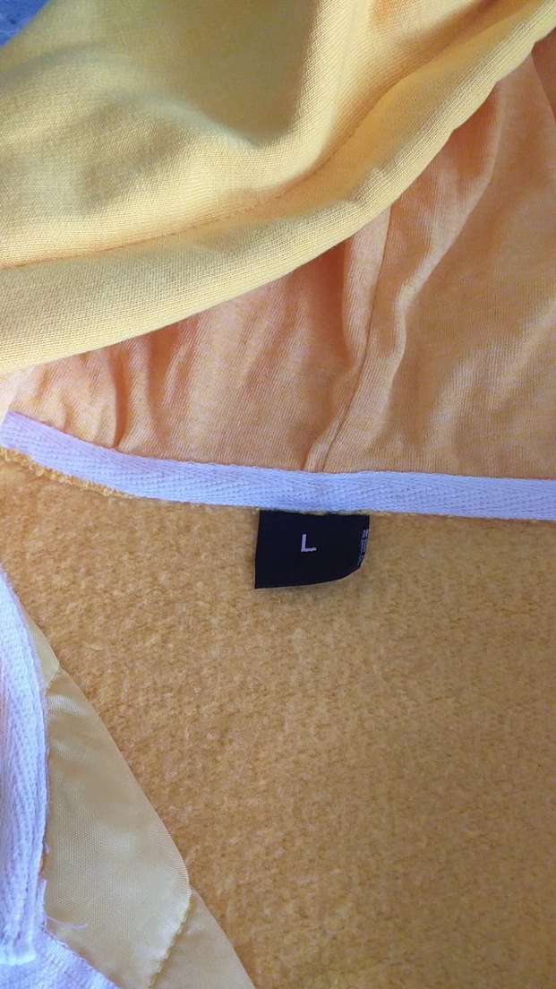 Sarı Kapüşonlu Fermuarlı Kadın Ceket - Görsel 2