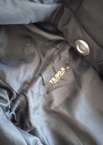 Düğmeli Siyah Kadın Uzun Kışlık Mont - Görsel 2