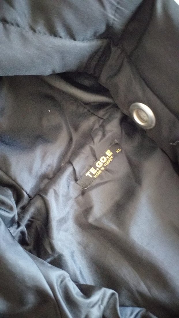 Düğmeli Siyah Kadın Uzun Kışlık Mont - Görsel 2