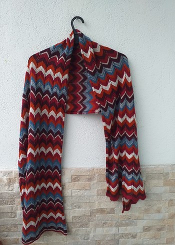 Diğer Renkli Zigzag Desenli Sal