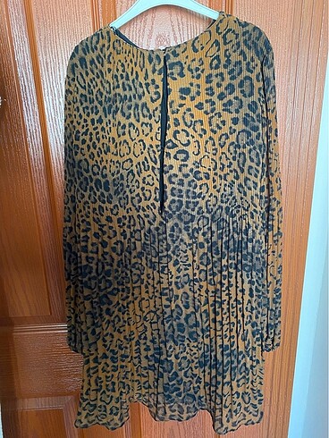 Zara Zara Leopar Desenli Kadın Elbise
