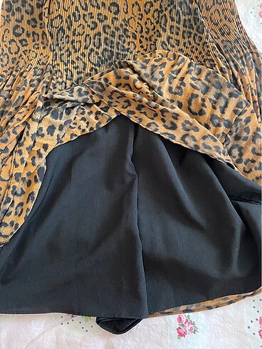 xs Beden Zara Leopar Desenli Kadın Elbise