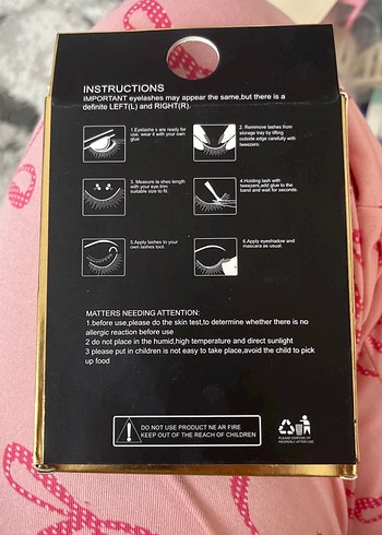 3'lü Beyaz Parlak Takma Kirpik Seti Doğal kirpik - Görsel 3