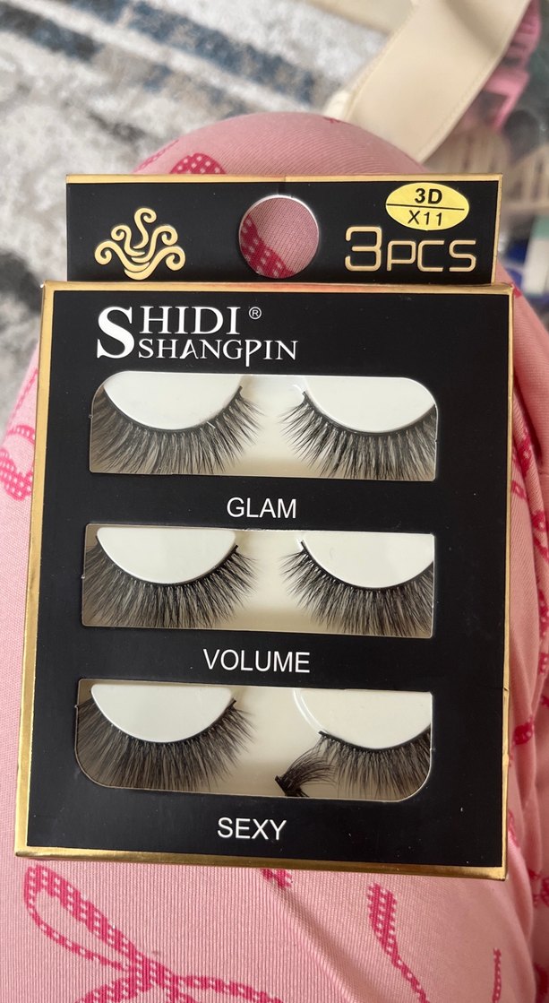 3'lü Beyaz Parlak Takma Kirpik Seti Doğal kirpik - Görsel 2