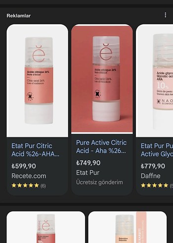 La Roche Posay Etat Pur %26 Sitrik Asit İçerikli