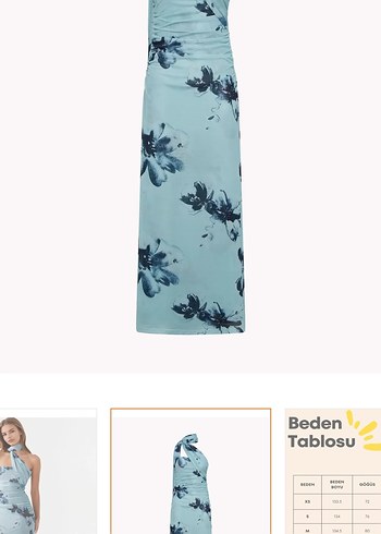 Zara Drapeli Straplez Uzun Mavi Elbise