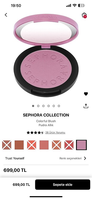 Beden Renk sephora colorful blush