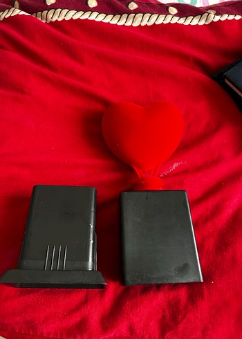 Kırmızı Kalp Figürlü gizleyici kap - Görsel 4