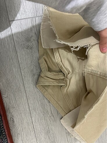 Bershka kot pileli şort etek