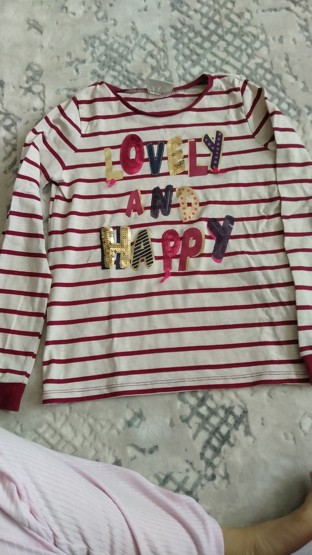 LC Waikiki Kız Çocuk Renkli Uzun Kollu Tişört - Görsel 3