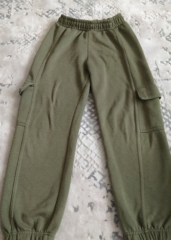 Kız Çocuk Gri Baskılı Eşofman Altı - Görsel 3