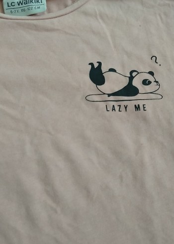 Kız Çocuk Bej Uzun Kollu Baskılı Tişört - Görsel 2