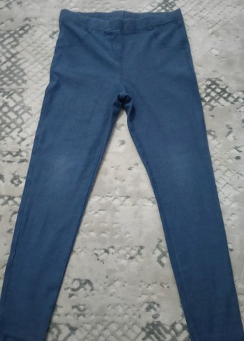 LC Waikiki Düğmeli Mavi çocuk tayt - Görsel 2