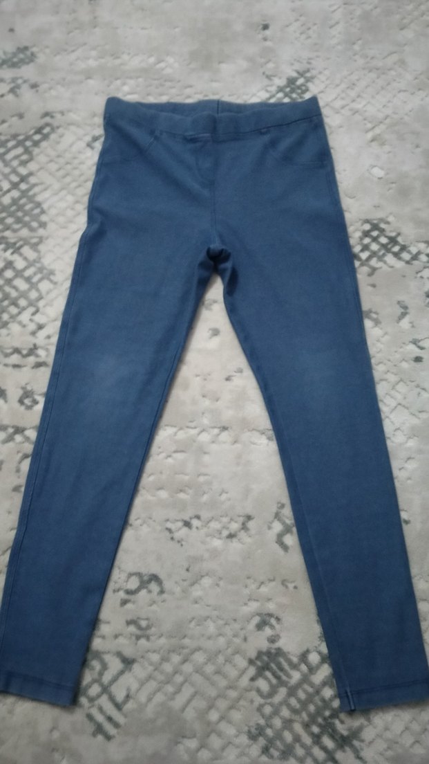 LC Waikiki Düğmeli Mavi çocuk  tayt - Görsel 2