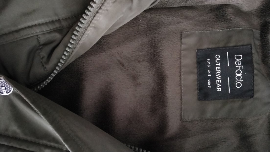 Düğmeli Erkek Haki Mont - Görsel 3