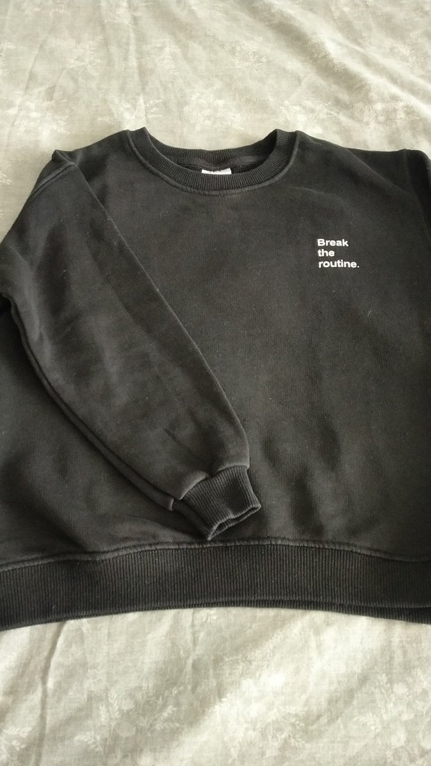 Siyah Vintage kız  çoxuk kazak - Görsel 2