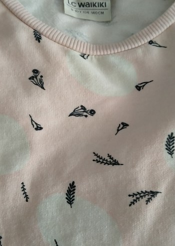 Pembe Kız Çocuk Uzun Kollu Fırfırlı Elbise - Görsel 2