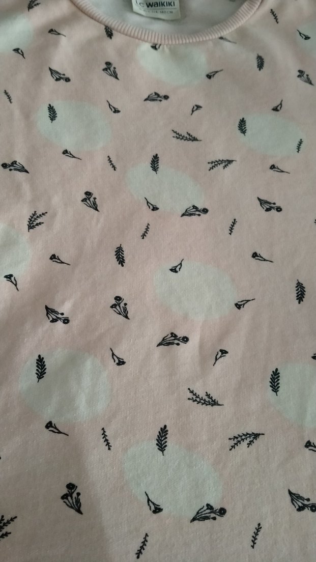 Pembe Kız Çocuk Uzun Kollu Fırfırlı Elbise - Görsel 3