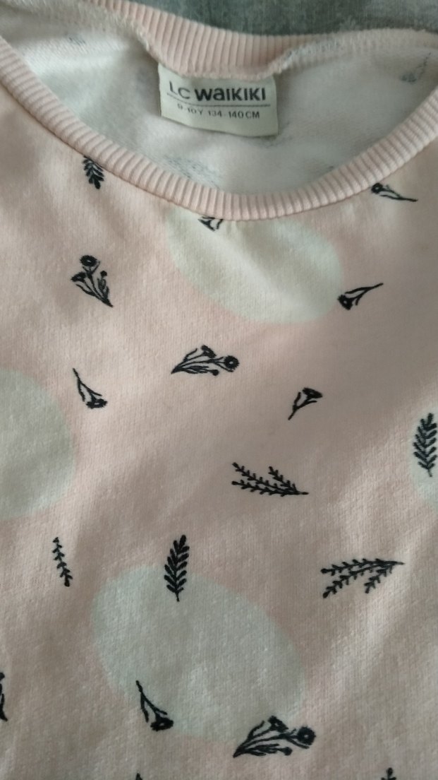 Pembe Kız Çocuk Uzun Kollu Fırfırlı Elbise - Görsel 2