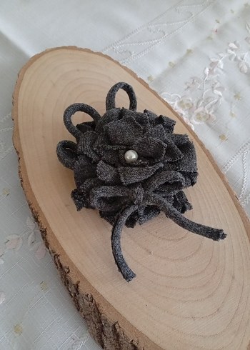 İncili Triko Detaylı Kadın Broş - Görsel 3