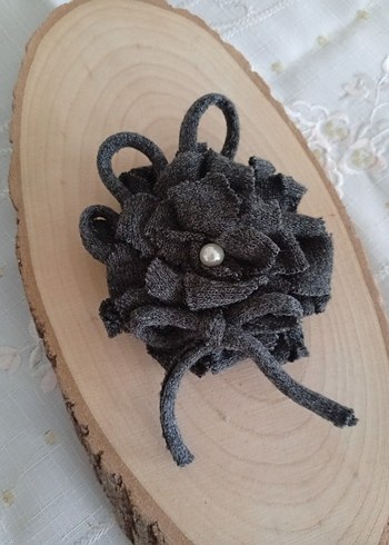 İncili Triko Detaylı Kadın Broş - Görsel 4