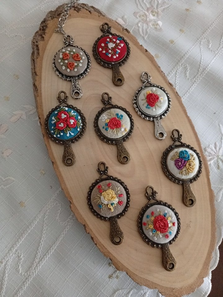 El işlemeli Kolye ler - Görsel 2