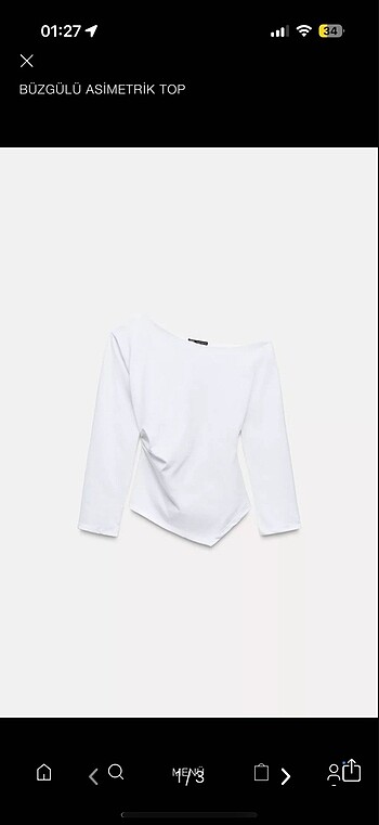 Bluz zara asimetrik