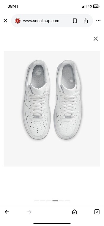 36,5 Beden beyaz Renk Nike Air Force
