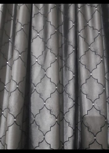 Gri Yılan Derisi Desenli Modern fon 2 adet - Görsel 3