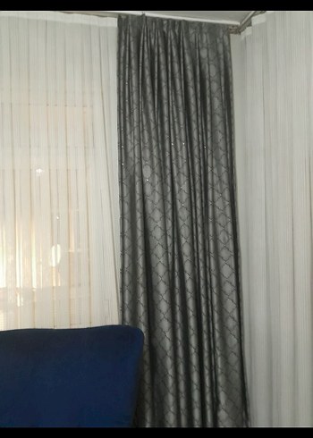 Gri Yılan Derisi Desenli Modern fon 2 adet - Görsel 2