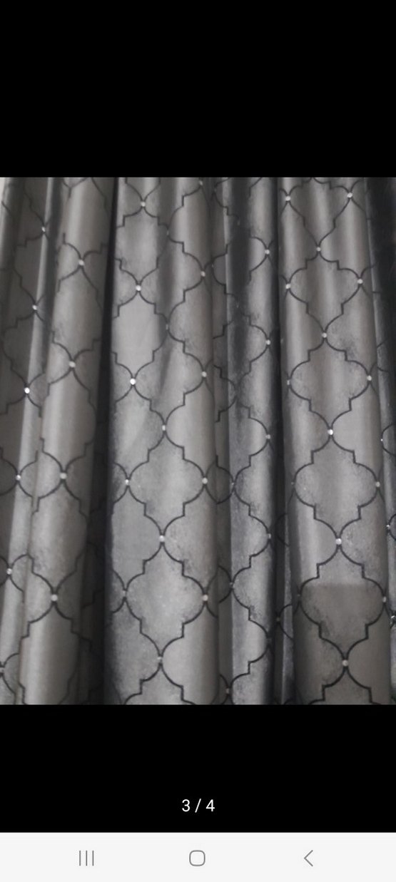 Gri Yılan Derisi Desenli Modern fon 2 adet - Görsel 3