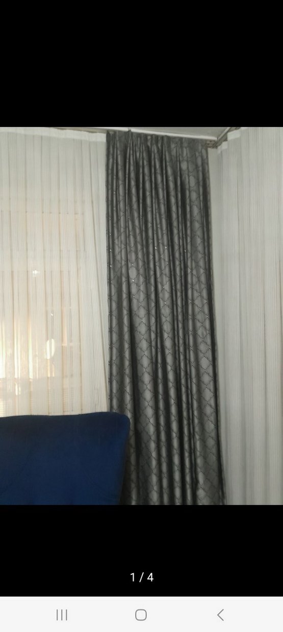 Gri Yılan Derisi Desenli Modern fon 2 adet - Görsel 2