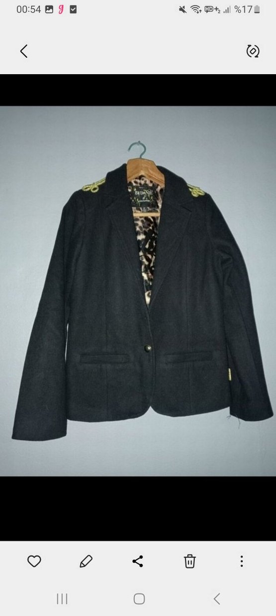 Vingino Siyah Düğmeli yün Kadın Blazer - Görsel 3