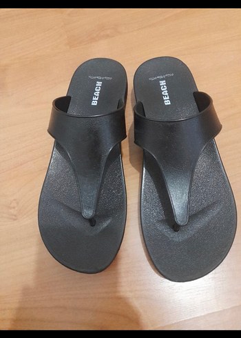 Siyah beach marka Kadın Dolgu Topuk Terlik
