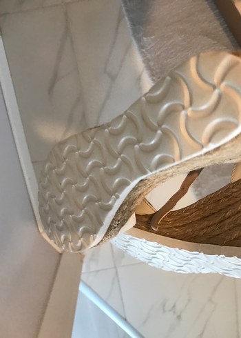 Beyaz Dolgu Topuk Kadın Espadril - Görsel 6