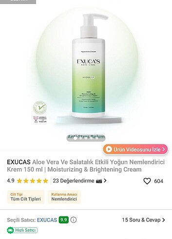 Diğer Exucas marka nemlendirici
