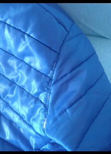 Trendyol & Milla Kapüşonlu mont saks mavisi 