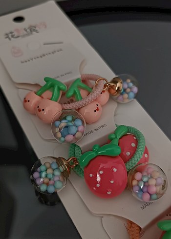 Renkli Boncuklu Çocuk Saç Tokaları - Görsel 4