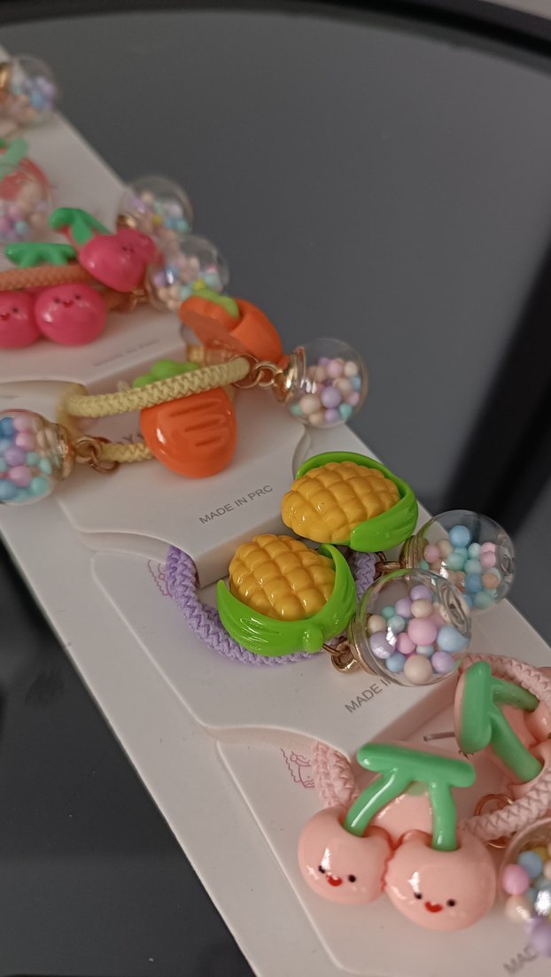 Renkli Boncuklu Çocuk Saç Tokaları - Görsel 2