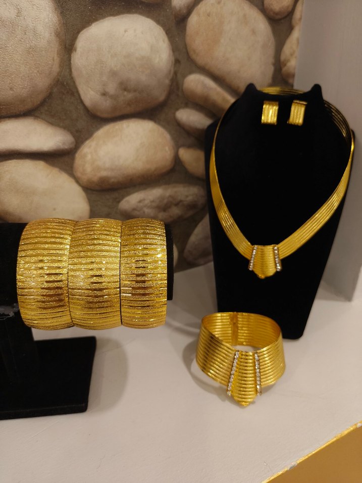 Parlak Altın Kadın Takı Seti - Görsel 2