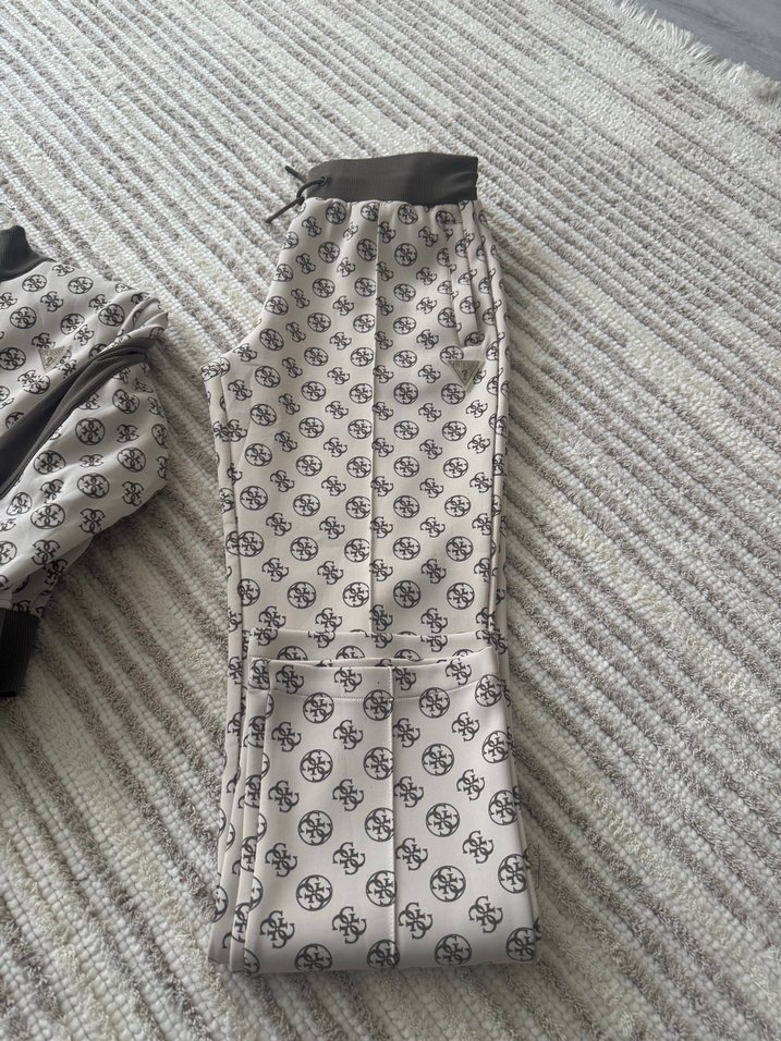 Gri Desenli Kadın Kumaş Tulum - Görsel 4