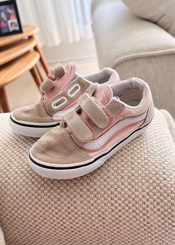 Kız Çocukları İçin Beyaz Cırt Cırtlı vans - Görsel 4