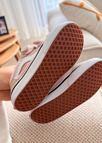 Kız Çocukları İçin Beyaz Cırt Cırtlı vans - Görsel 5