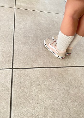 Vans Kız Çocukları İçin Beyaz Cırt Cırtlı vans