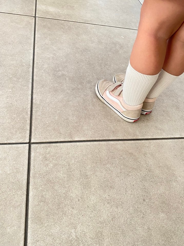 Kız Çocukları İçin Beyaz Cırt Cırtlı vans - Görsel 2