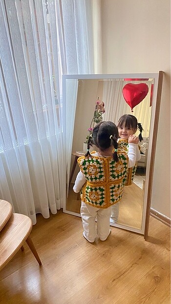 Anne kız kombin yelek - Görsel 2