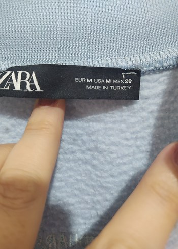 açık mavi baskılı kolej bomber Ceket - Görsel 4